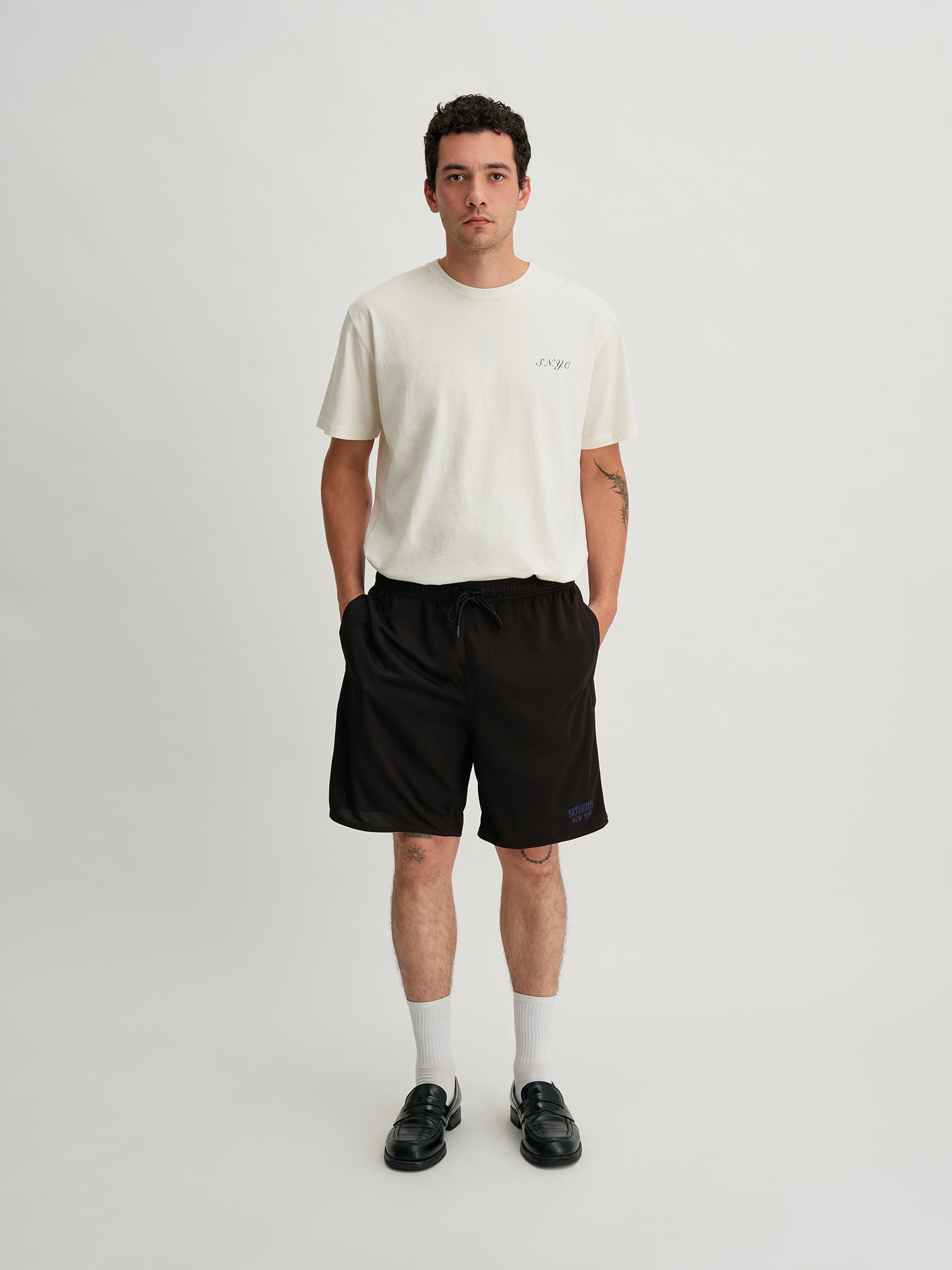 Black | Mesh Walk Short | Saturdays NYC