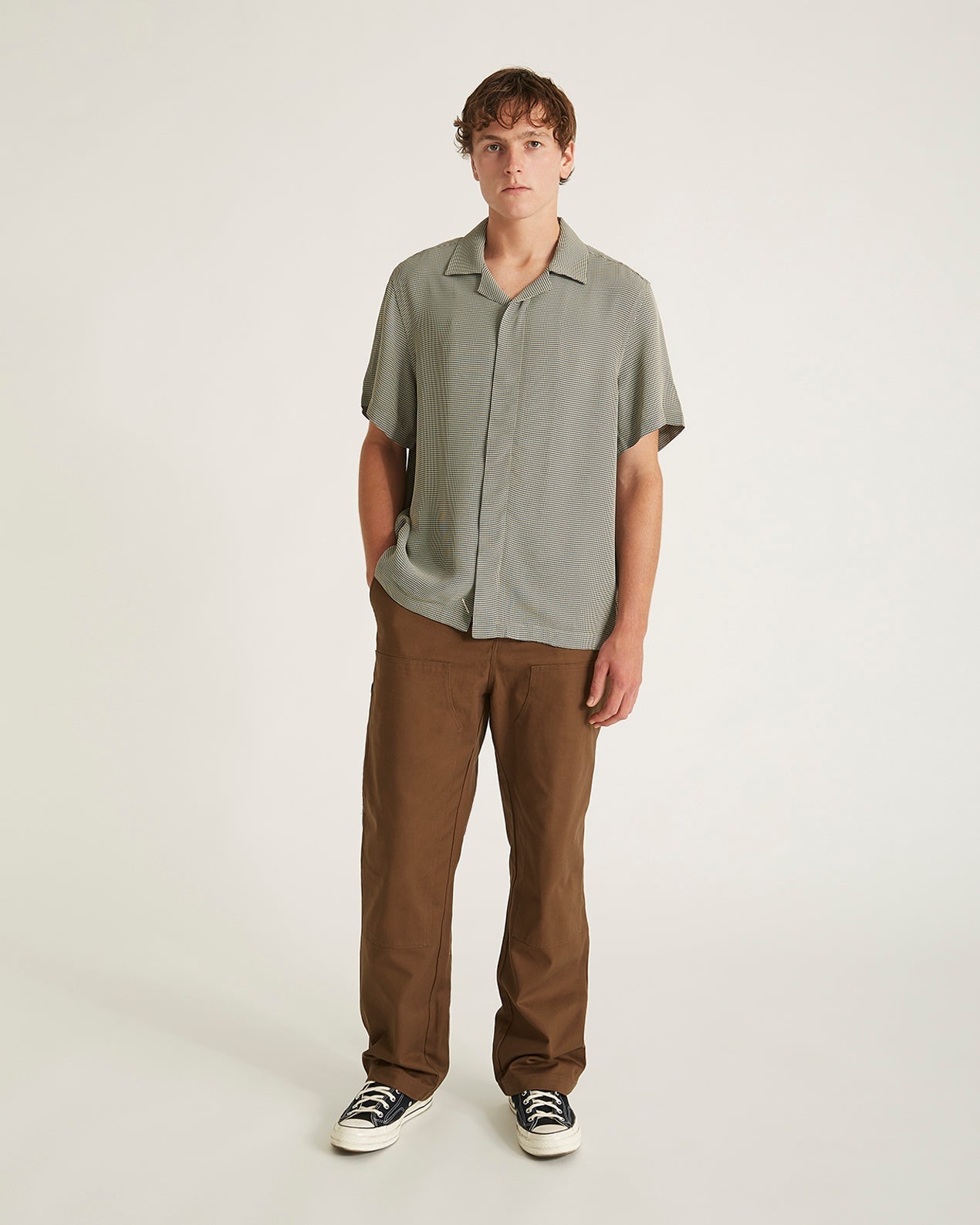 Bungee | York Mini Houndstooth Short Sleeve Shirt