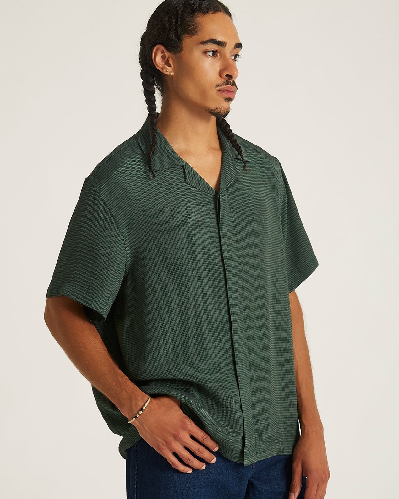 Gulf Coast | York Mini Houndstooth Short Sleeve Shirt