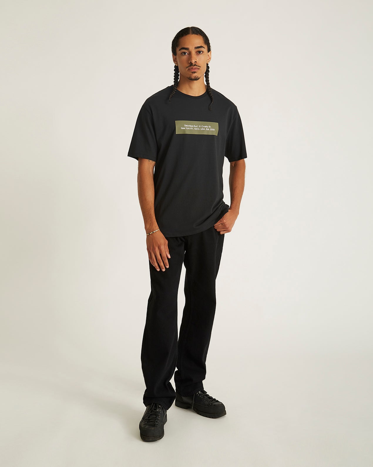 Black | Saturdays Block Standard SS Tee