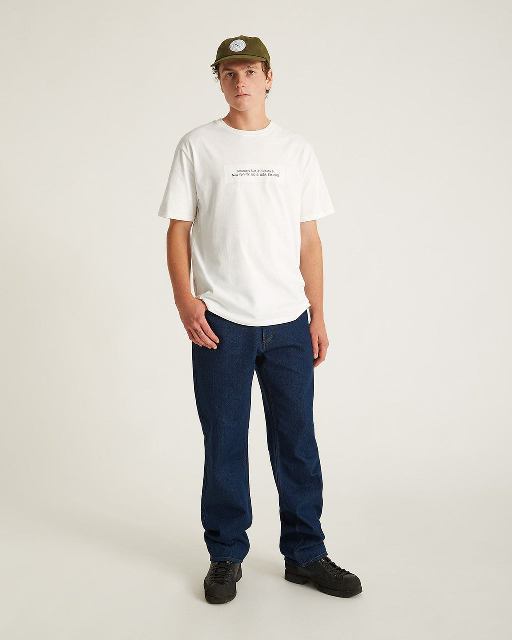 Ivory | Saturdays Block Standard SS Tee