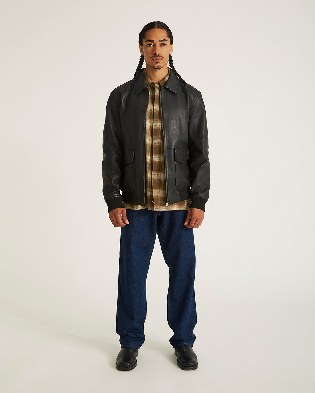 Black | Tunstall Leather Jacket