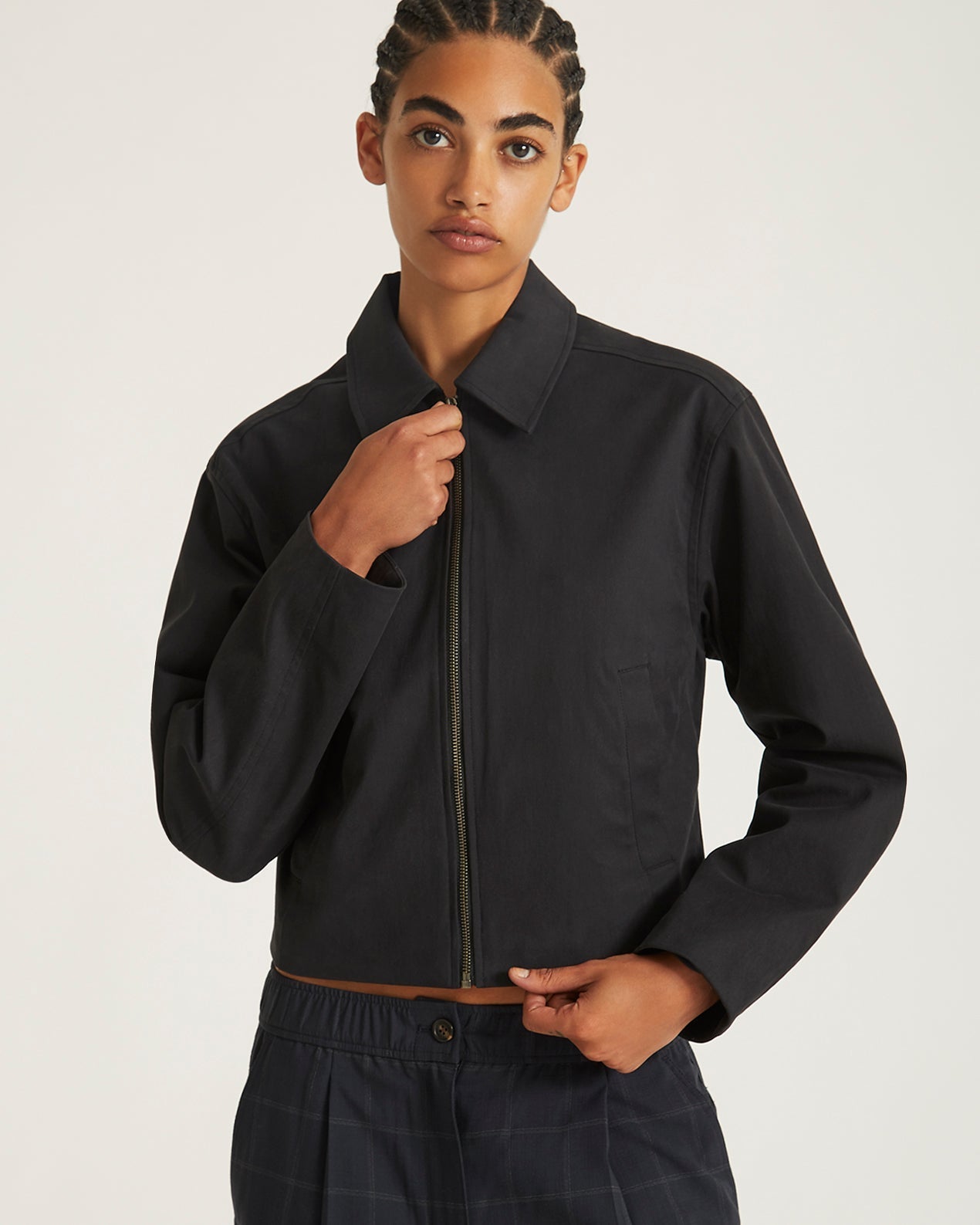 Black | Jiao Sanded Twill Jacket